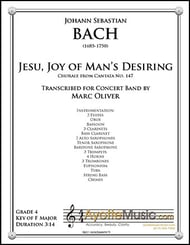 Jesu, Joy of Man's Desiring Concert Band sheet music cover Thumbnail